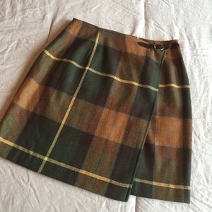 The Limited - wrap wool blend skirt - size M